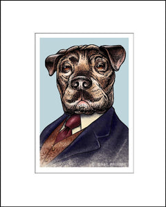 Sir Authur Canine Doyle Literary Pet Print
