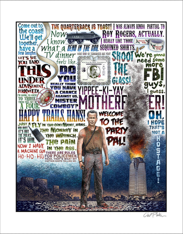 Die Hard Tribute- 11" x 14" print
