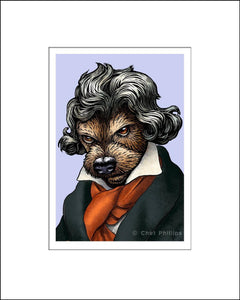 Ludwag Van Beethoven Music Pet Print