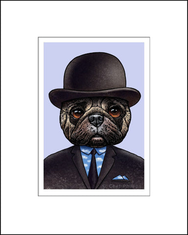 René Pugritte Art Pet Print