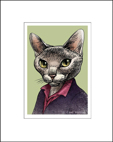 Margaret Catwood Literary Pet Print