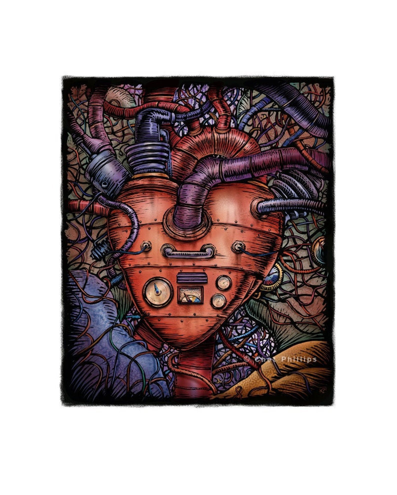Horsepower Heart- 8" x 10" print