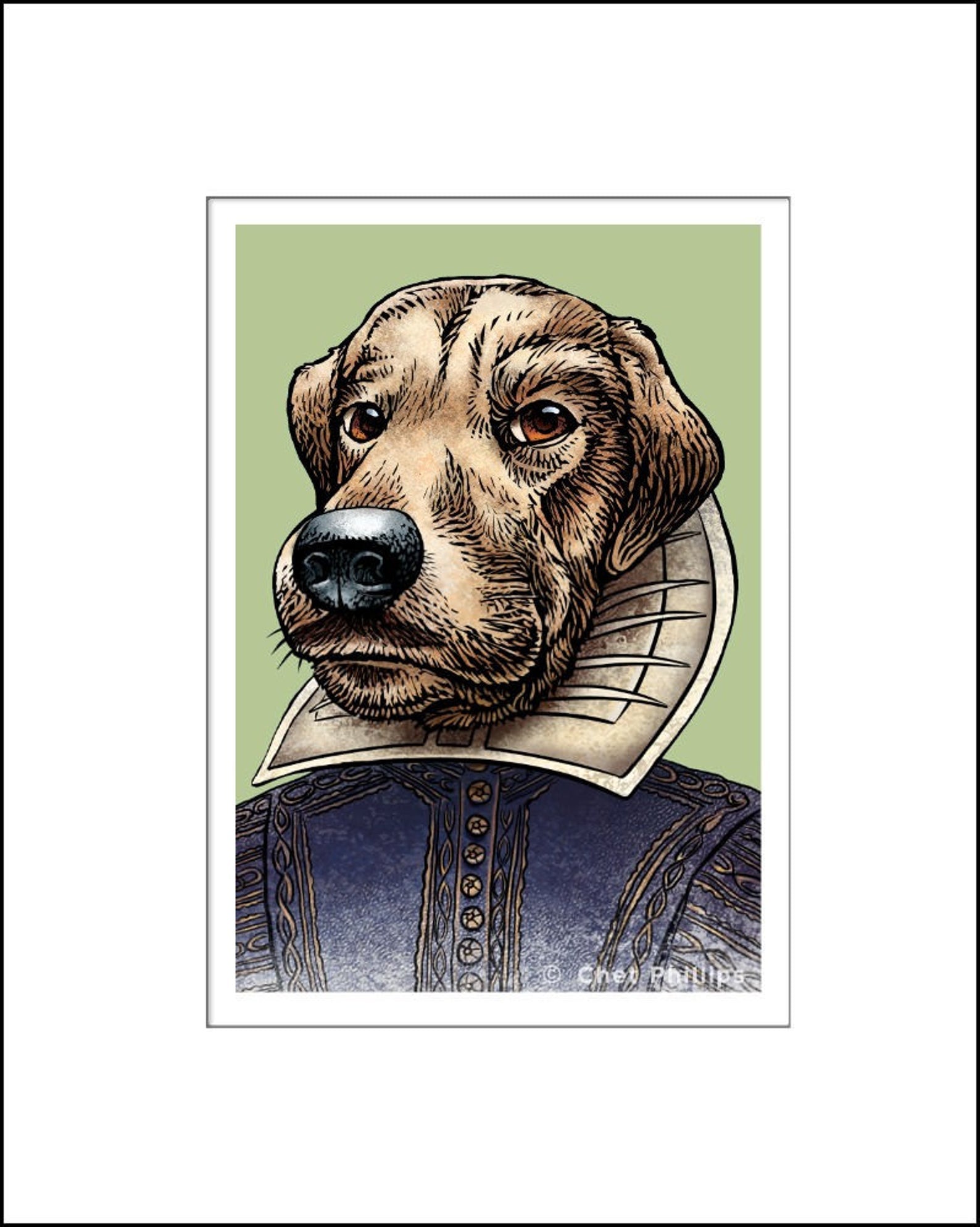 William Shakespaw Literary Pet Print