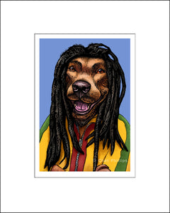 Dog Marley Music Pet Print
