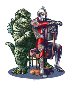 Kaiju Tattoo 8 x 10 print