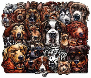 Dogs 8 x 10" print