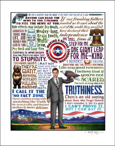 Truthiness Tribute- 11" x 14" print