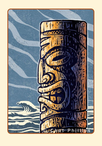 Ancient Tiki- 8" x 10" print