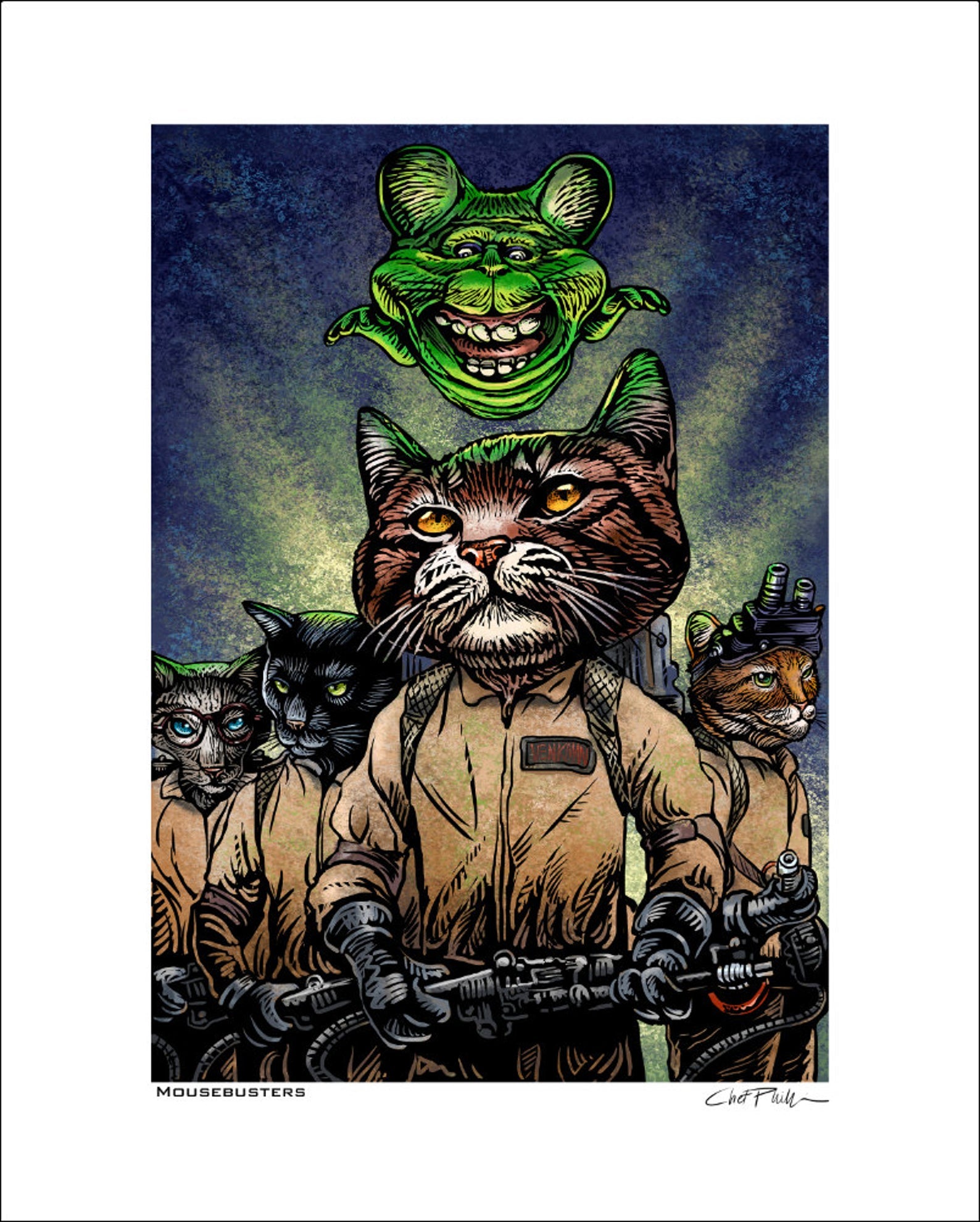 Mousebusters- 8" x 10" print