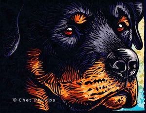 Rottweiler 8 x 10" print