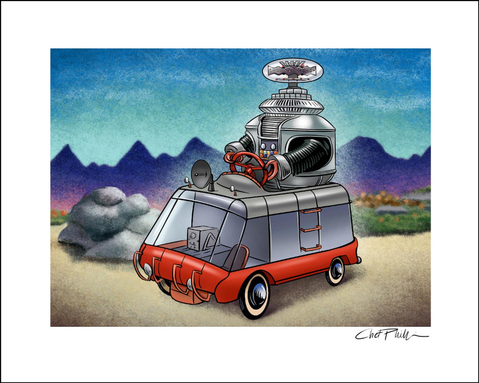 Lost in Space Pedal Car 8 x 10 print