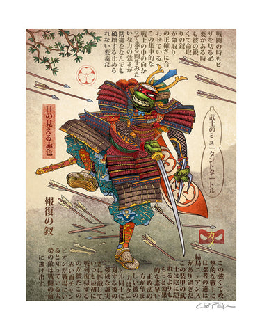 Samurai Warrior Raph- 11" x 14" print