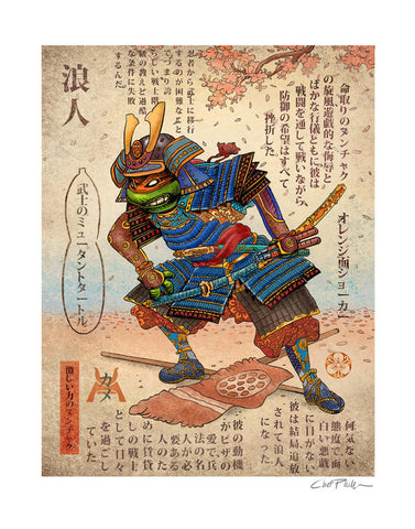 Samurai Warrior Mike- 11" x 14" print