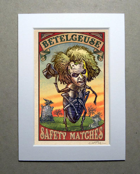 Betelgeuse Brand 5" x 7" matted Matchbox print