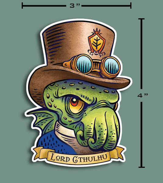Lord Cthulhu vinyl sticker