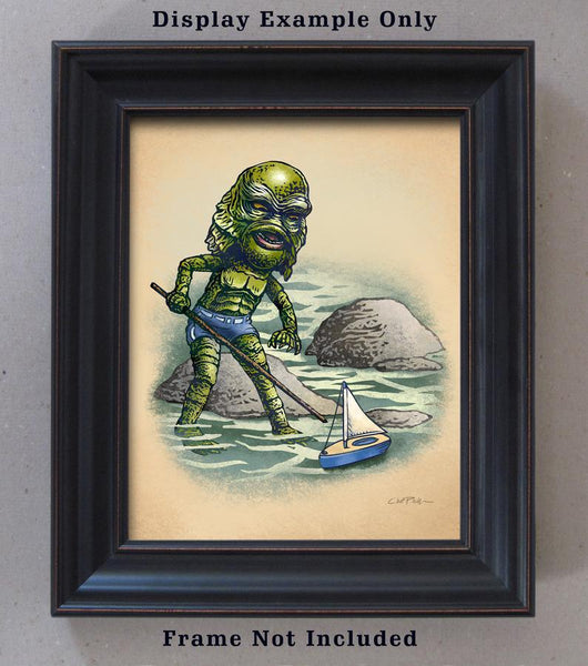 Little Creature and Toy Boat signed 8" x 10" print